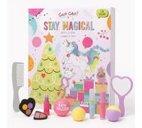 Girls Advent Calendar 2025 -Kids make up set including Lipstick, Lipgloss, Lipbalm, Body wash, Bubble Bath, Nail Varnish, 24 Hair & Beauty Surprises, Vegan products | Unicorn Advent Calendar 2025