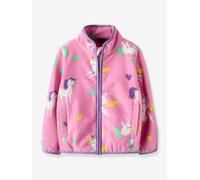 Girl's all-over print fleece jacket NAME IT fuchsia