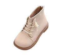 Girls And Boys Children's Casual Shoes Mesh Soft Sole Breathable Sports Short Boots Cowboy Boots Size 5 (White, 8.5 Toddler)