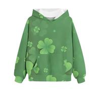 Girls and Boys Hooded Sweatshirts Spring and Autumn St. Day Personalized 3D Printing Retro Casual Sweatshirts with Pockets Children's Hooded Sweatshirts Baby Winter Sweaters Boys (JN, 7-9 Years)