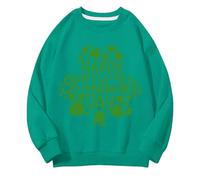Girls and Boys Round Neck Sweatshirts Spring and Autumn St. Day Middle and Large Children's Sweatshirts Retro Personality 2D Printing Children's Casual Sweatshirt 18 Month Jacket Boy (JN, 4-5 Years)