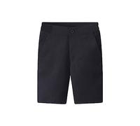 Girls and Toddler Belted Twill Chino Shorts Boys' Pull-on Twill Shorts School Uniform for Kids Bermuda Shorts Baby Kids (Black, 15-16 Years)