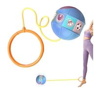 Girls Ankle Skip Ball - Rud Ankle Skip to Flushing Rope Ball for Jump Play, Adjustable Ring for Comfort and Safety | Fun for Athletic Toys for Kids for Short Teens