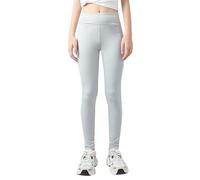 Girls Athletic Leggings Kids Dance Running Yoga Pants Workout Active Dance Tights with Pockets Girl Sweat Pant Baby Long Pants Girl Grey