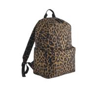 Girl's backpack Bag Base Leopard print Marron 12 L
