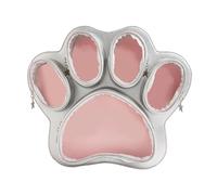 Girls Backpack For School - Cat Ita Bag Pins Display Backpack For Girls Shoulder Bag Purse With Insert For School Comic Con (Black Pu) (Silver One Size)