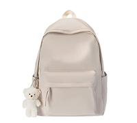 Girls Backpack For School - Japanese Backpack 2023 Korean Fashion Versatile Middle School Student School Bag Large Capacity Travel Bag (White One Size)
