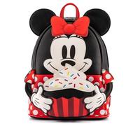 Girl's backpack Loungefly Disney Minnie Mouse Cupcake Noir 22,5x26,25x11,25 cm