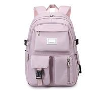Girls Backpacks School Bags, Large Capacity School Bags for Girls Secondary Middle High School, Multi-Pocket Backpack Rucksack Waterproof School Backpacks for Teenage Girls Children (Purple)
