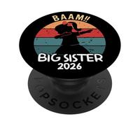 Girls Bääm Big Sister 2026 Dab Pregnancy PopSockets Adhesive PopGrip
