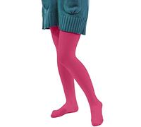 Girls Ballet Dance Tights Footed Ultra-Soft Pro Excellent Hold&Stretch Teen Girls Solid Leggings Footed Youth Elasticity School Uniform Pants Clothes (Hot Pink, 10-12 Years)