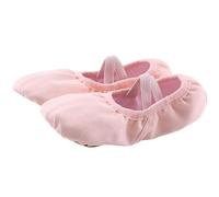 Girls' Ballet Shoes Children Lightweight Soft Soles Gymnastics Shoes Plain Basic Ballet Slippers Dance Practice Balerina Shoes Flat Ballet Flats Trainers Ultralight Airy Art Trainers, LP, 12 UK Child