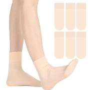 Girls Ballet Socks Multi-Packs 3|5 Packs Kids Seamless Dance Socks Soft Breathable(6 UK Child-3.5 UK)