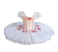 Girls Ballet Tutu Dance Dress, Pink Swan Lake Costume Belly Dance Costumes Gymnastics Dancewear Stage Performance,Pink,110