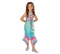 Girls Barbie Colour Change Mermaid Princess Cosplay Fancy Dress Kids Costume