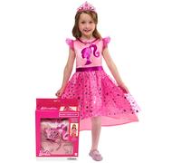 Girls Barbie Dress Up Gift Set Kids Cosplay Movie Doll Halloween Birthday Gift