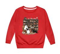 Girls Baseball Print Hooded Sweatshirt Soft Pullover Casual Kids Hoodie Comfort Fit Everyday Wear Party Toddler Teen Youth Age 1 to 14 Years(Red, 2-3Years)