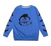 Girls Baseball Print Hooded Sweatshirt Soft Pullover Casual Kids Hoodie Comfort Fit Everyday Wear Party Toddler Teen Youth Age 1 to 14 Years(Blue, 5-6Years)