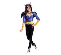Girls Batgirl DC Superhero Cosplay Halloween Fancy Dress Deluxe Kids Costume