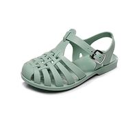 Girls Beach Sandals UK Sale Children Candy Jelly Beach Slippers Kids Pool Slider Soft Princess Shoes Close Toe Flat Sandal with Strappy Ankle Open Toe Anti-Slip Party Footwear