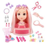 Girls Beauty Salon Set, Hairdressing Styling, What for Little Girls Set for Little Girls, 26 Deception Games, Hairdressing Set, Girls Hair Doll Head Makeup Set, Earrings, Hair Iron, Earrings, Hair