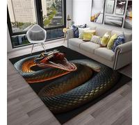 Girl'S Bedroom Carpets 3D Printed Animal Snake Carpet Girly Room Floor Decorative Large Rugs Cartoon Kids Room Play Crawl Mat Flannel Memory Foam Area Rug For Living Room 180 X 280 Cm -924373766818