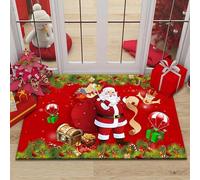 Girl'S Bedroom Carpets 3D Printed Merry Christmas Santa Claus Cartoon Carpet Girly Room Floor Decorative Large Rugs Cartoon Kids Room Play Crawl Mat Flannel Memory Foam Area Rug For Livin -81319835092