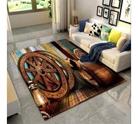 Girl'S Bedroom Carpets 3D Printed Vintage Denim Carpet Girly Room Floor Decorative Large Rugs Cartoon Kids Room Play Crawl Mat Flannel Memory Foam Area Rug For Living Room 120 X 160 Cm /8973654739472