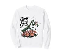 Girls Being Girls Praying Mantis Funny Sarcastic Vintage Sweatshirt