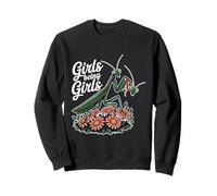 Girls Being Girls Praying Mantis Funny Sarcastic Vintage Sweatshirt