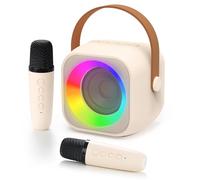 Girls Birthday Gifts Age 3-15 Year Old - Kids Karaoke Machine Microphones Toys - Happy Birthdays Presents Gift for Her Daughter, Big Sister, Niece, Granddaughter Teen Girl (Beige-2)