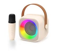 Girls Birthday Gifts Age 3-15 Year Old - Kids Karaoke Machine Microphones Toys - Happy Birthdays Presents Gift for Her Daughter, Big Sister, Niece, Granddaughter Teen Girl (Beige-1)