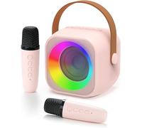 Girls Birthday Gifts Age 3-15 Year Old - Kids Karaoke Machine Microphones Toys - Happy Birthdays Presents Gift for Her Daughter, Big Sister, Niece, Granddaughter Teen Girl (Pink-2)