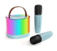 Girls Birthday Gifts Age 3-15 Year Old - Mini Kids Karaoke Machine Microphones Toys - Happy Birthdays Presents Gift for Her Daughter, Niece, Granddaughter Teenage Girl (Blue)