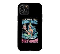 Girls Birthday Making Waves It's My Birthday Mermaid Case for iPhone 11 Pro