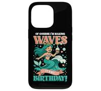 Girls Birthday Making Waves It's My Birthday Mermaid Case for iPhone 13 Pro