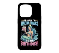 Girls Birthday Making Waves It's My Birthday Mermaid Case for iPhone 15 Pro
