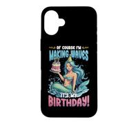 Girls Birthday Making Waves It's My Birthday Mermaid Case for iPhone 16 Plus