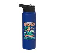 Girls Birthday Making Waves It's My Birthday Mermaid Stainless Steel Insulated Water Bottle