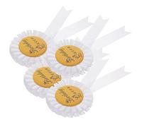 Girls Birthday Party Badge 4pcs Exquisite Tinplate Pins Photo Prop Accessory