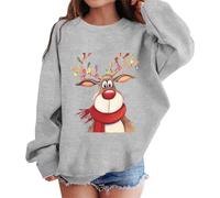 Girls Black Long Sleeve Top Hoodies Kids Hoodie Xmas Jumper Red Girl 11 Years Old Gifts Graphic Print Sweatshirt Cute Shoulder Crewneck Pullover Casual Comfortable Wear