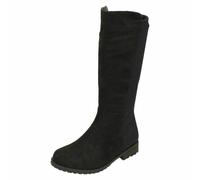 Girls Black Spot On Knee High Fashion Long Boots : H5R083