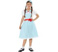Girls Dorothy Costume Fairytale Storybook Kids World Book Day Fancy Dress Outfit