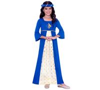 Girls Blue Tudor Princess Costume 8-10 Years Book Week
