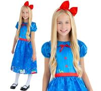 Smiffys Book Worm Costume with Dress & Headband, Girls Fancy Dress, Book Character Dress Up Costumes