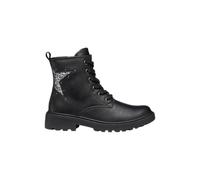 Geox J Casey Girl Ankle Boot, Black/Gun, 35 EU, Black Gun, 2.5 UK