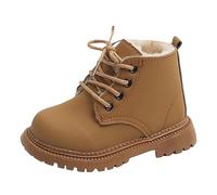 Girls Boots Kids Ankle Plain Wellies Wellington Comfy Walking Winter Shoes Very Warm Liners Fur Lined High-Top Soft Jersey Rain, Outdoors