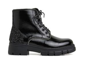 Girls Boots Pepe Jeans Lilli Black Boots Faux Leather 34