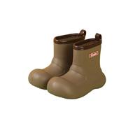 Girls' Boots, Wellies For Kids Waterproof Rain Shoes Wellington Welly Boots Non-Slip Toddler Girls Children Baby Motorbike Size 5-151 Unisex Brown 12