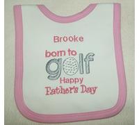 Girls Born to Play Golf Father’s Day Personalised Bib